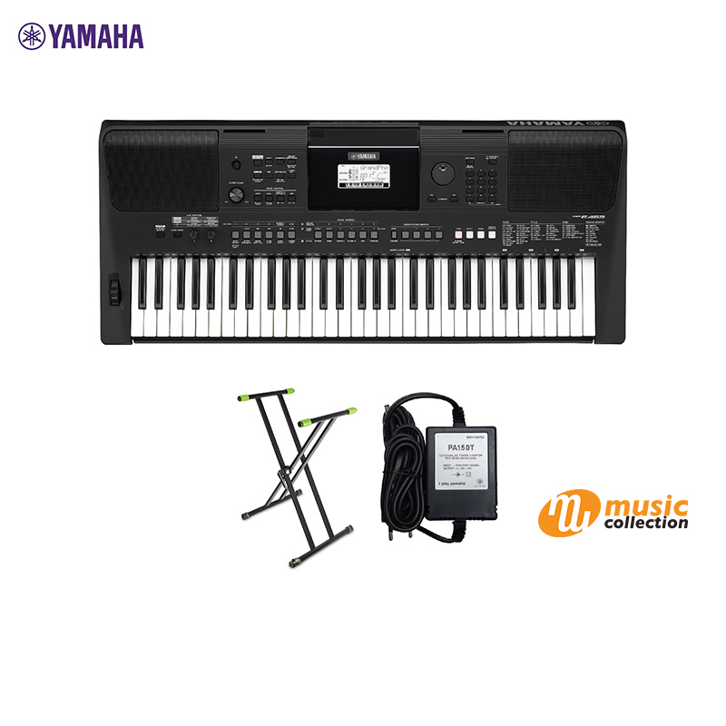 YAMAHA PSR-E463 Portable Keyboard คีย์บอร์ดไฟฟ้ายามาฮ่า รุ่น PSR-E463 แถมขาตั้ง