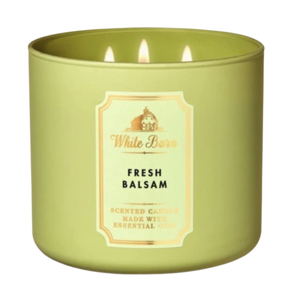 เทียนหอม Bath&Body Works White Barn 3 wick candles ขนาดใหญ่ 411 g. Tis