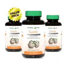 ภาพขนาดย่อของภาพหน้าปกสินค้าHerbal One Garlic 3x100 Capsules เฮอร์บัลวัน การ์ลิค กระเทียมสกัดแคปซูล 3x100 เม็ด (Value Pack) จากร้าน pmn healthcare บน Lazada ภาพที่ 1