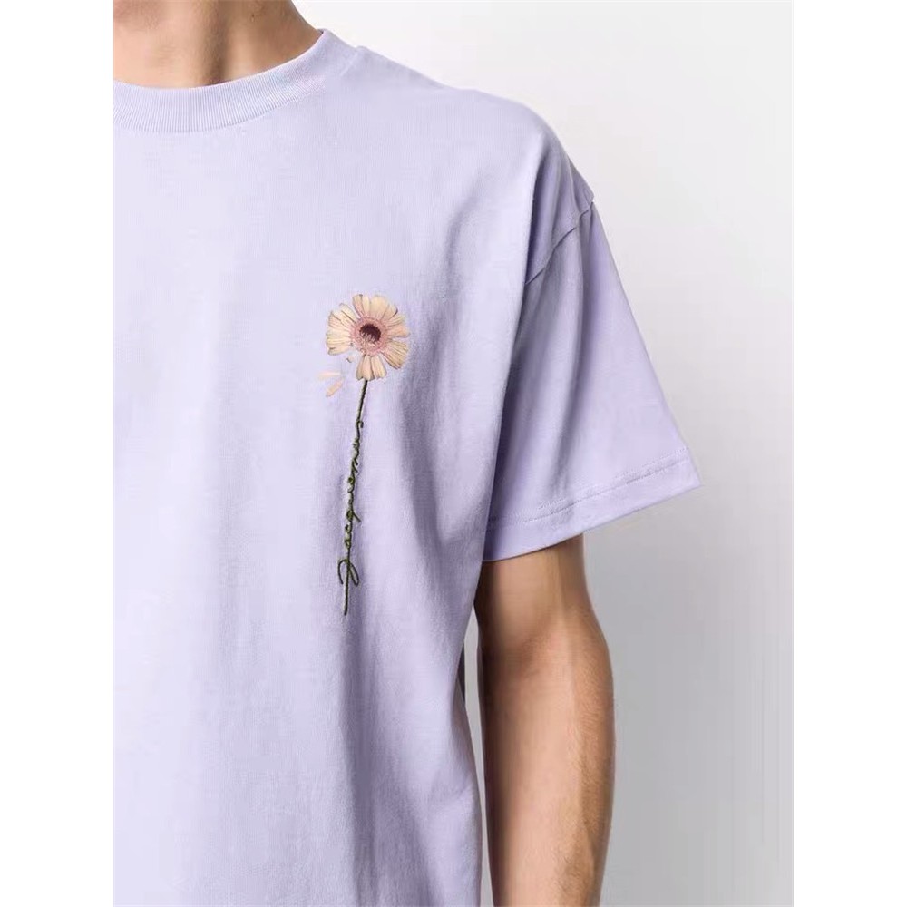 S-5XL]Jacquemus ใหม่ เสื้อยืด แขนสั้น ปักลายดอกเดซี่ ทรงหลวม สําห