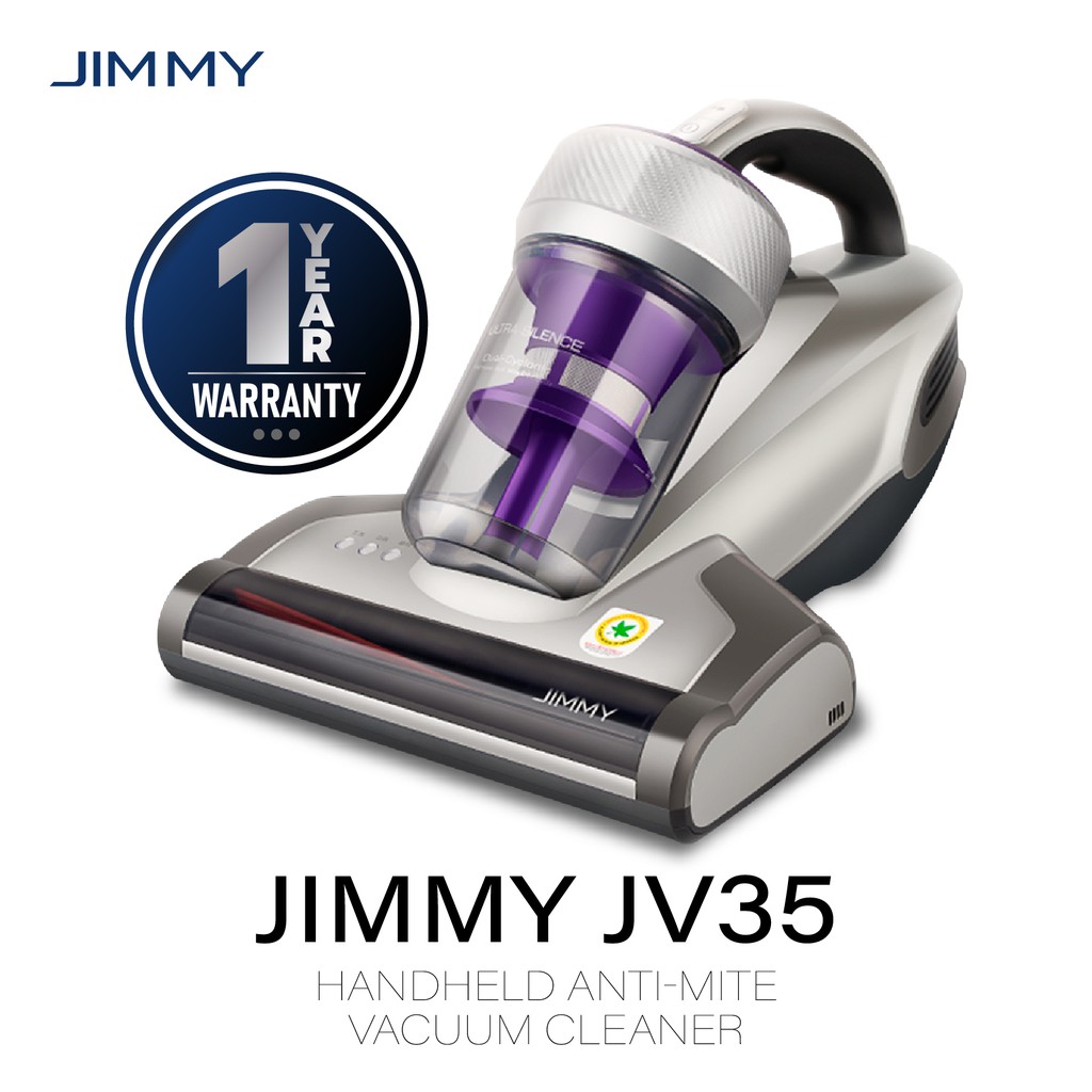 Jimmy JV35 รุ่นใหม่ล่าสุด เครื่องดูดไรฝุ่น ฆ่าเชื้อด้วยแสง และ ความร้อน