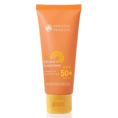 ORIENTAL PRINCESS ครีมกันแดดผิวหน้า Natural Sunscreen Ultimate UV Block for Face SPF 50+ PA+++ 75 g.