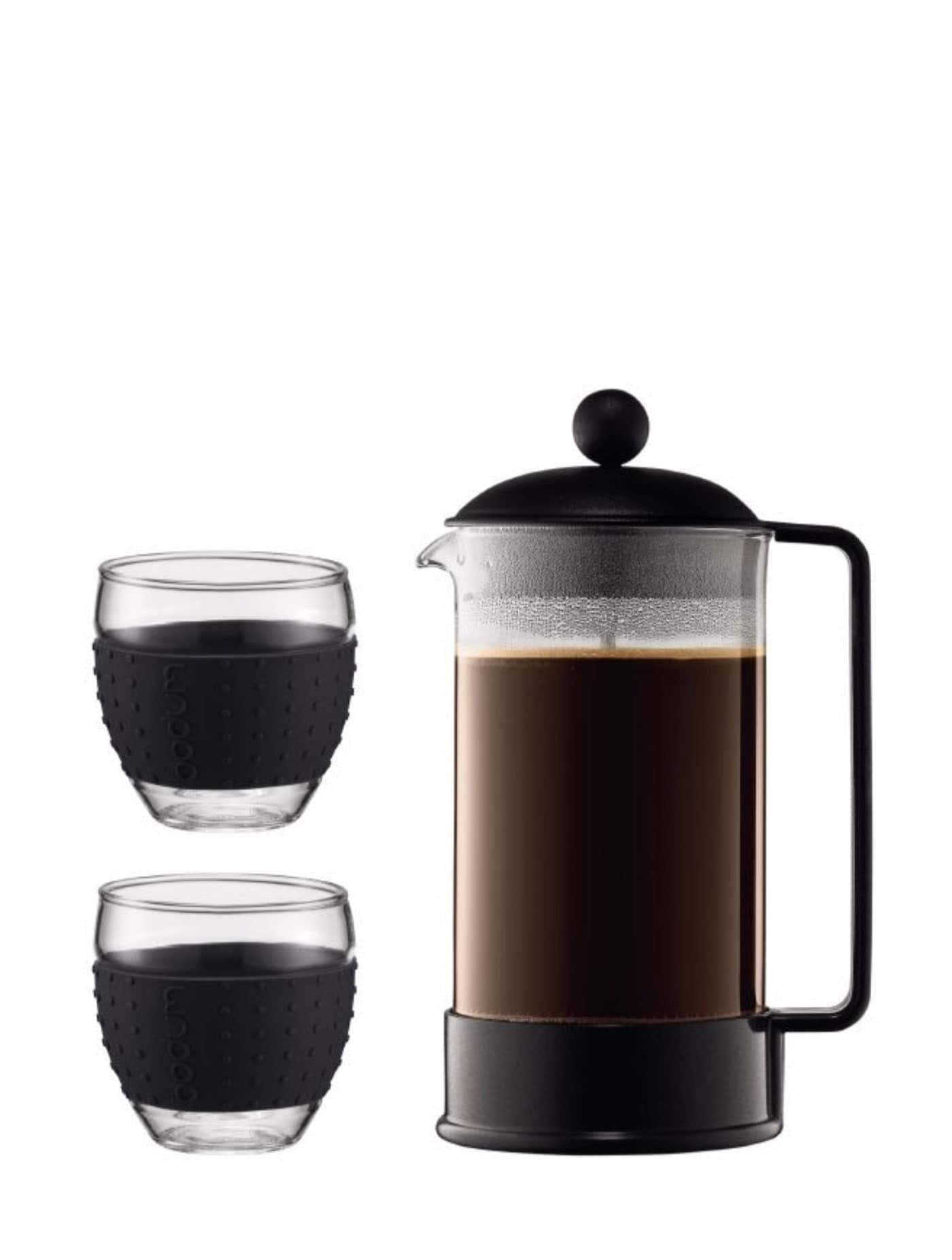 ดูภาพ BODUM ชุดเครื่องชงกาแฟเฟรนช์เพรส 34 ออนซ์ และแก้ว Brazil Set 12 ออนซ์ สีดำ coffee makers เพิ่มเติม BODUM ชุดเครื่องชงกาแฟเฟรนช์เพรส 34 ออนซ์ และแก้ว Brazil Set 12 ออนซ์ สีดำ coffee makers