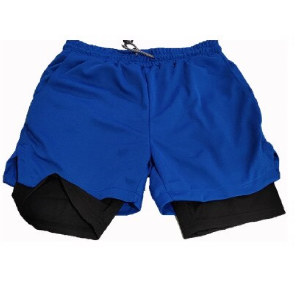 Men Workout Shorts Two Pieces In One Legging And Sweat Shorts For