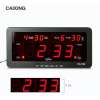 GooAB Shop นาฬิกาปลุก ตั้งโต๊ะ ติดผนัง LED พร้อมวันที่ ขนาด 7 นิ้ว - ไฟสีแดง  CX2158