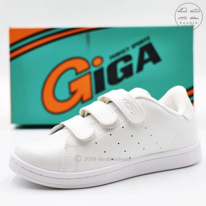 สินค้า Giga รองเท้าพละ ผ้าใบขาวล้วน แบบเทป รุ่น GS04 (ขาวล้วน) ไซส์ 36-41