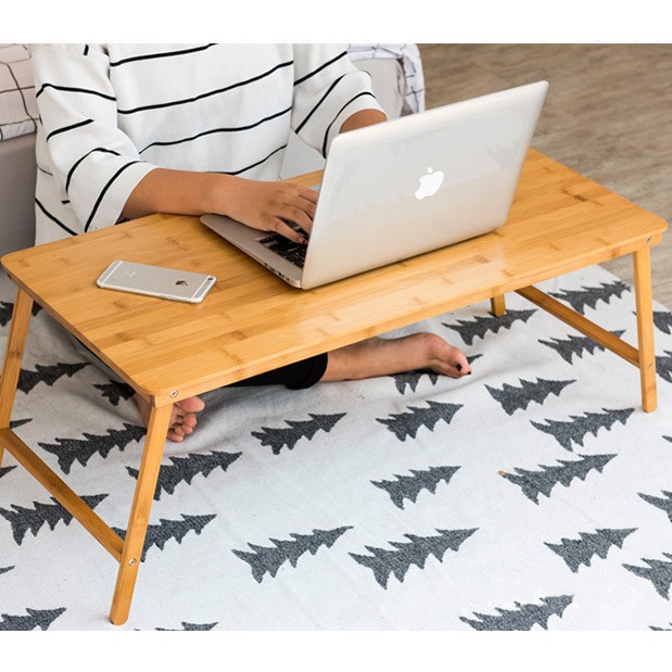 โต๊ะโน๊ตบุ๊ค โต๊ะวางโน๊ตบุค โต๊ะเล่นคอม โต๊ะอ่านหนังสือ โต๊ะวางบนเตียง Foldable laptop stand พับเก็บได้ เหมาะมากกับการ WFH ทำงานที่บ้าน MMD