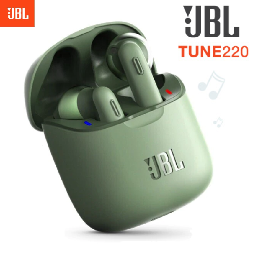 หูฟังบลูทูธ เสียงเบสแน่น T220 TWS true wireless Bluetooth Headphones T220TWS stereo headset with mic and charging case Wireless Earbuds ( หูฟังบลูทูธ , เครื่องเสียง , Bluetooth ) jbl_ T220TW