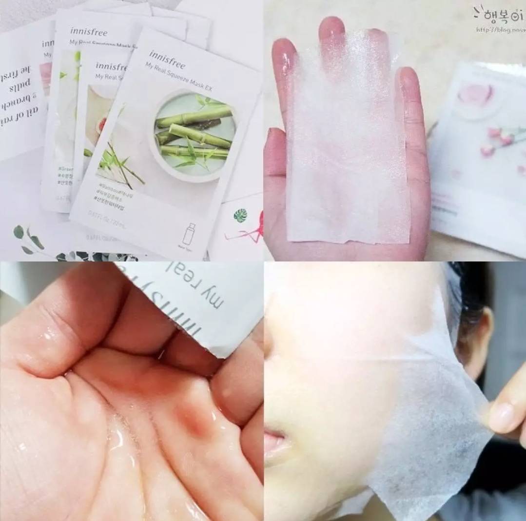 อินนิสฟรี (mirror) มาส์กหน้า 18สูตร Innisfree My Real Squeeze Mask 20ml แผ่นมาส์กหน้า มาร์คหน้า มาร์กหน้า แผ่นมาร์สมาร์ก มาส์กส่วนผสมธรรมชาติ วิตามินซี ส้มเ