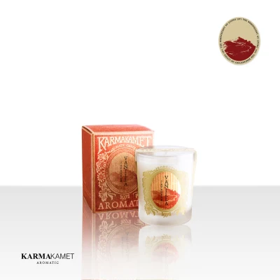 KARMAKAMET Aromatic Petite Glass Candle / Single คามาคาเมต เทียนหอมขนาดเล็ก เทียนหอม เทียน