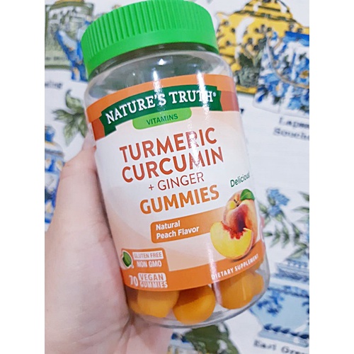 แท้เท่านั้นถึงขาย Nature's Truth Turmeric Curcumin +Ginger Gummies 70