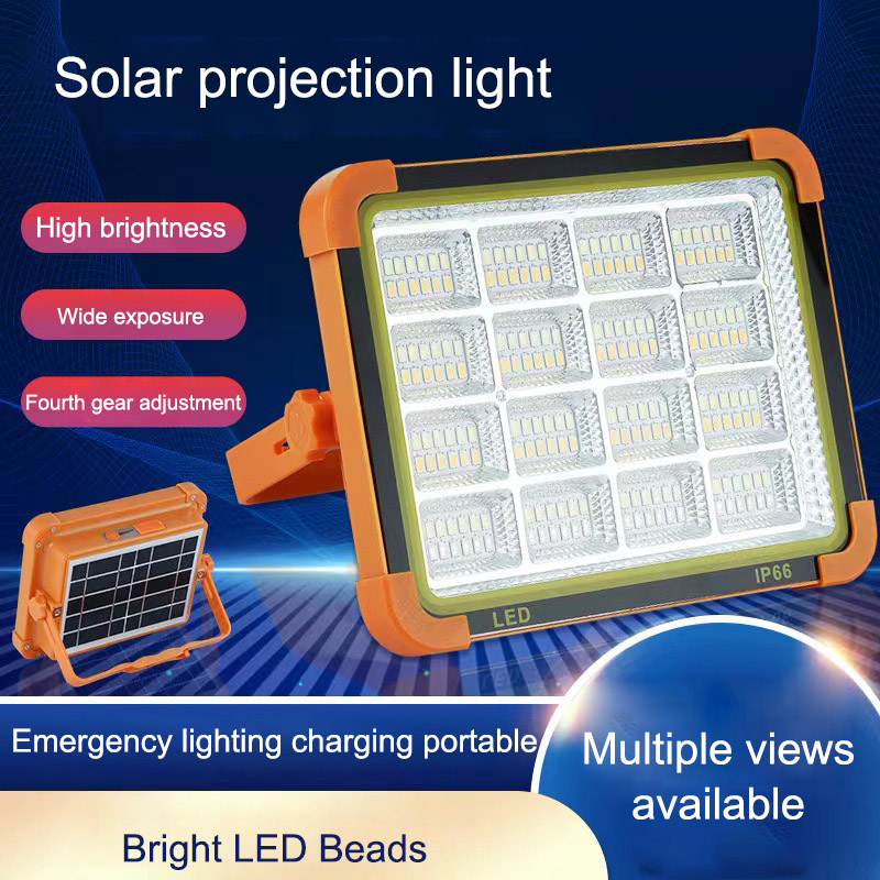 YONUO LED portable solar outdoor camping light emergency charging outdoor light USB interface picnic light