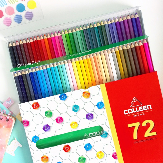 (KTS)ดินสอ สีไม้ COLLEEN 1 หัว 72 สี