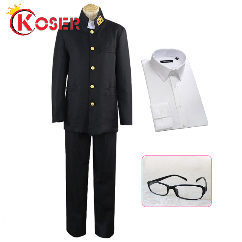 [LXYH- COSER KING] Haven't You Heard? I'm Sakamoto เสื้อ + กางเกง ชุดนักเรียน ญี่ปุ่น Cosplay Sakamoto Gakuran School Uniform ชุดคอสเพลย์ การ์ตูน สี Coat+Pants+Shirt + glasses สี Coat+Pants+Shirt + glassessize Int XXL