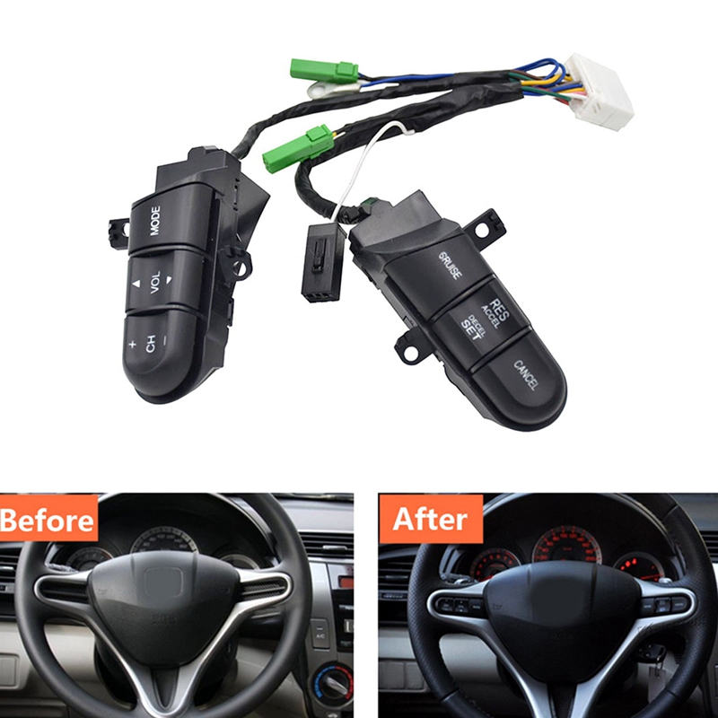 With shift paddle steering wheel switches buttons for honda 2008-2013 fit 2009-2014 city 2006-2011 civic
