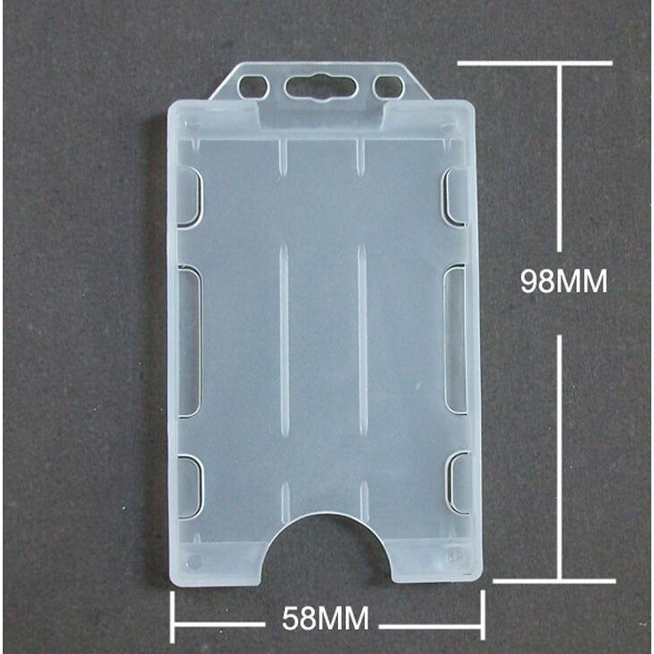 Brady 5-Pack Black Rigid Plastic Vertical Open-Face Badge Holders – Specialist ID, Unisex