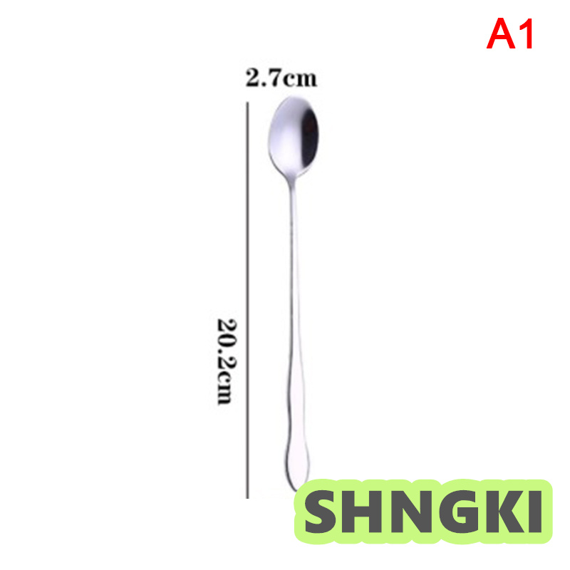 [Buy 3 get 5%]1pc creative stainless steel long handle coffee spoon ...