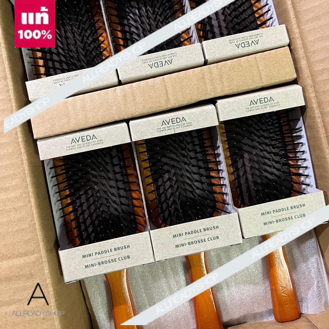 ของแท้ AVEDA Mini Paddle Brush หวีไม้ขนาดพกพา หวี AVEDA หวีไม้ขนาดพกพา ...