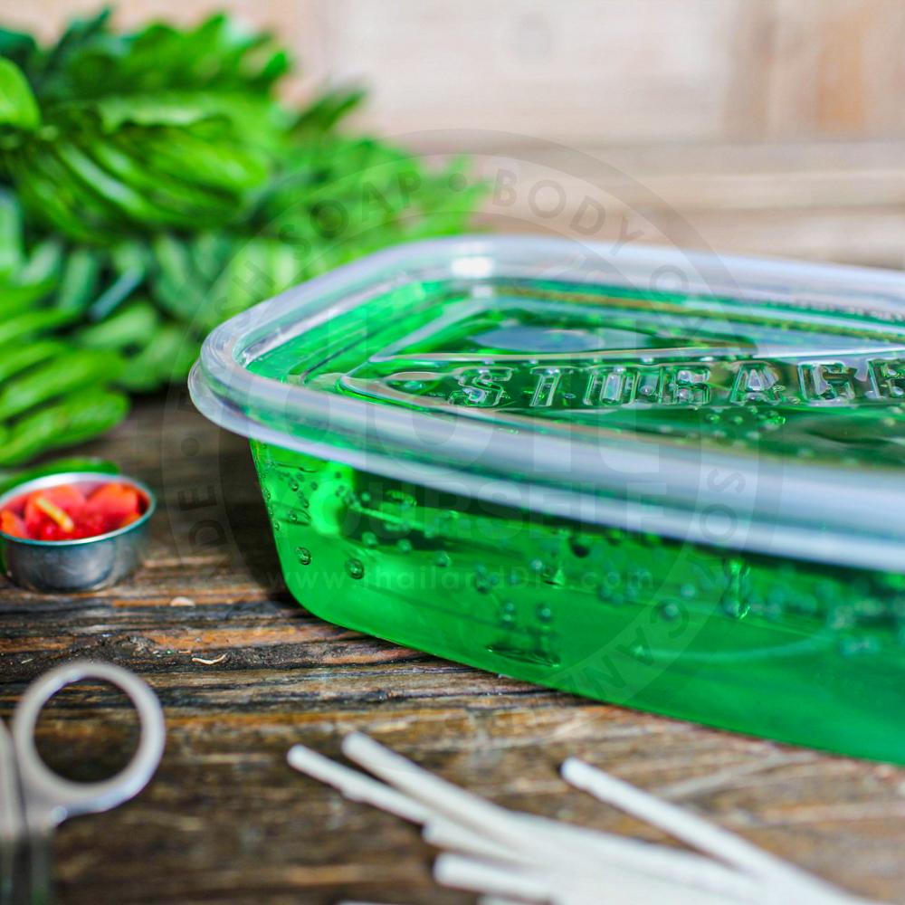 Candle Gel Wax เจลแว็กซ์ทำเทียน 1 กิโลกรัม สีเขียว Saboo Thailand