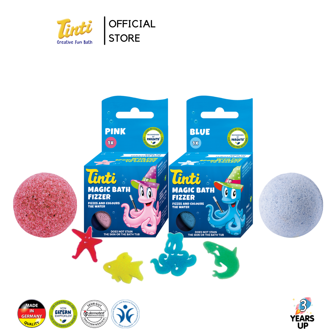 TINTI® บาธบอมบ์ มีของเล่นด้านใน ไร้สารเคมี ผลิตที่เยอรมนี Magic Bath บาธบอม บาธบอล ไข่เซอร์ไพรส์ bath bomb ของเล่นในอ่างอาบน้ำ ของเล่นเด็กในน้ำ