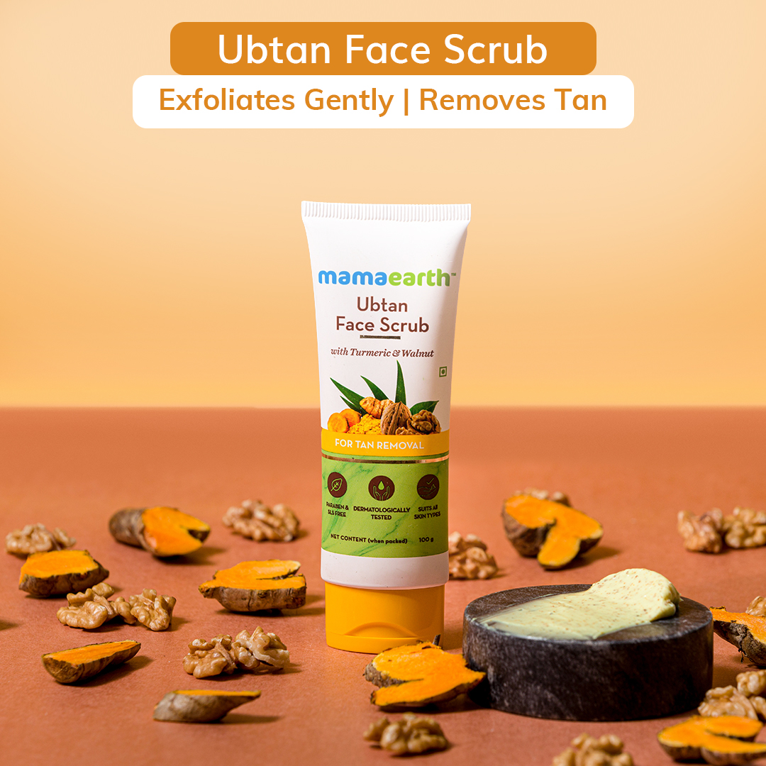 mamaearth-ubtan-face-scrub-with-turmeric-walnut-for-tan-removal