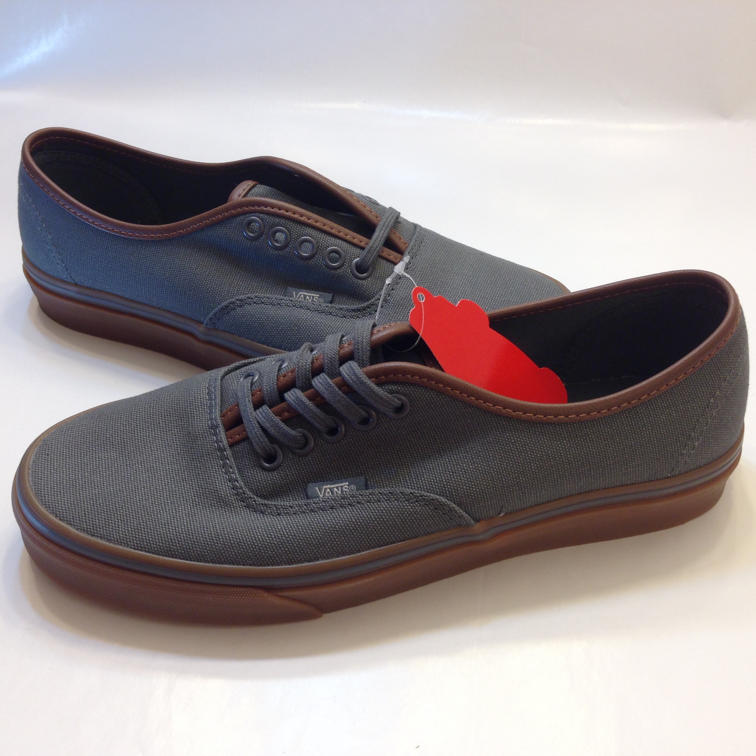 Vans authentic 10oz canvas castlerock grey/gum sale