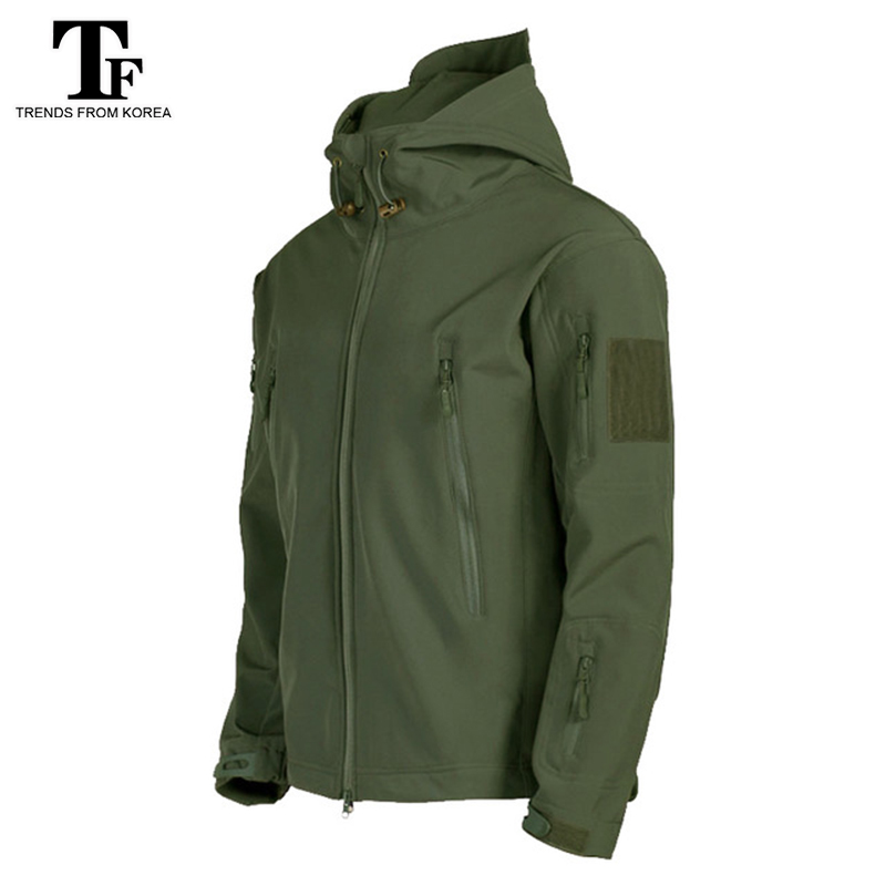 Mens Waterproof Winter Jackets Outdoor Tactical Coat Soft Shell Military Jacket