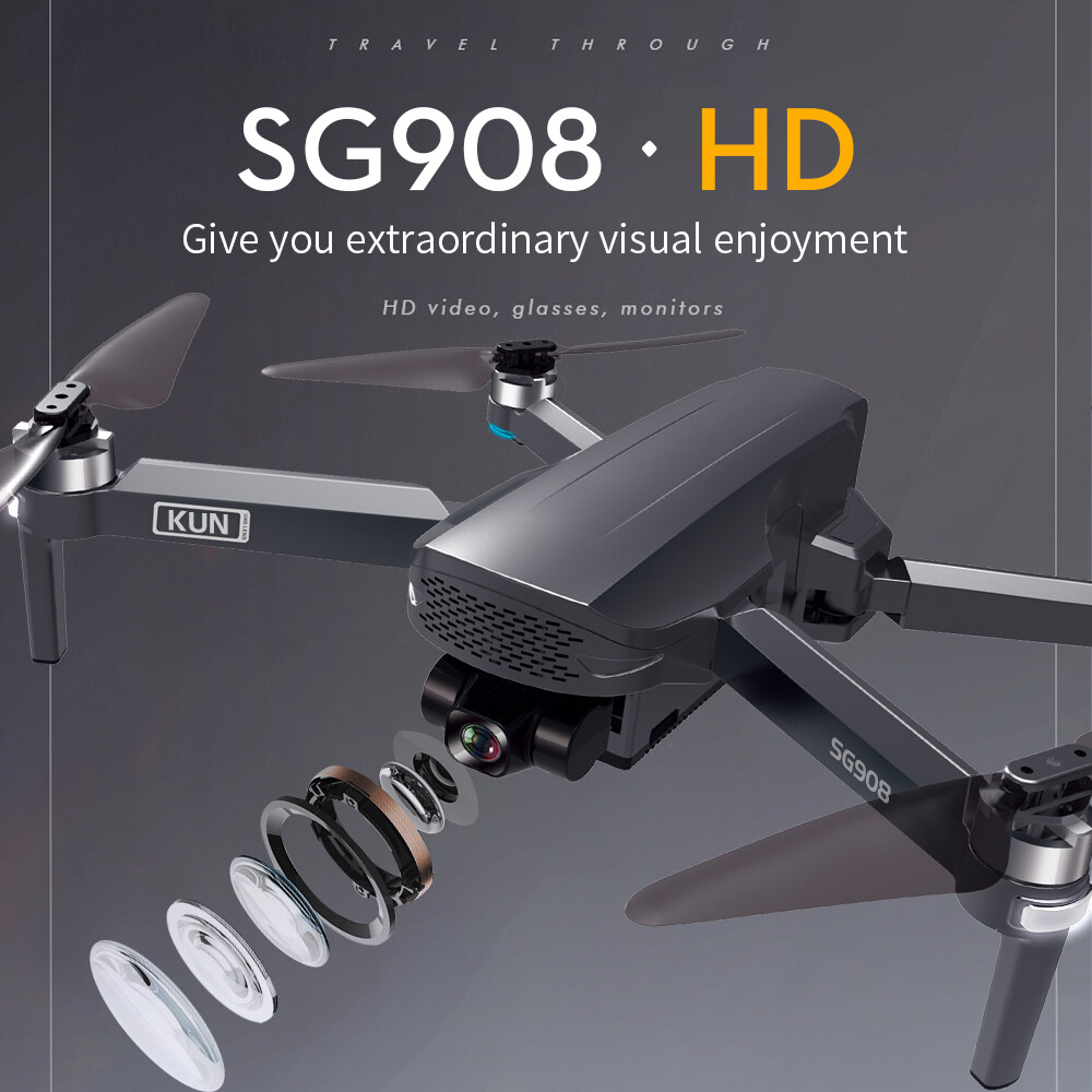SG908 2021 สามแกน Gimbal Drone พร้อมกล้องมืออาชีพ 4K การหลีกเลี่ยงอุปสรรคอัตโนมัติ มอเตอร์ไร้แปรง RC Quadcopter[ส่งจากเชียงใหม่ ได้รับในหนึ่งถึงสามวัน]