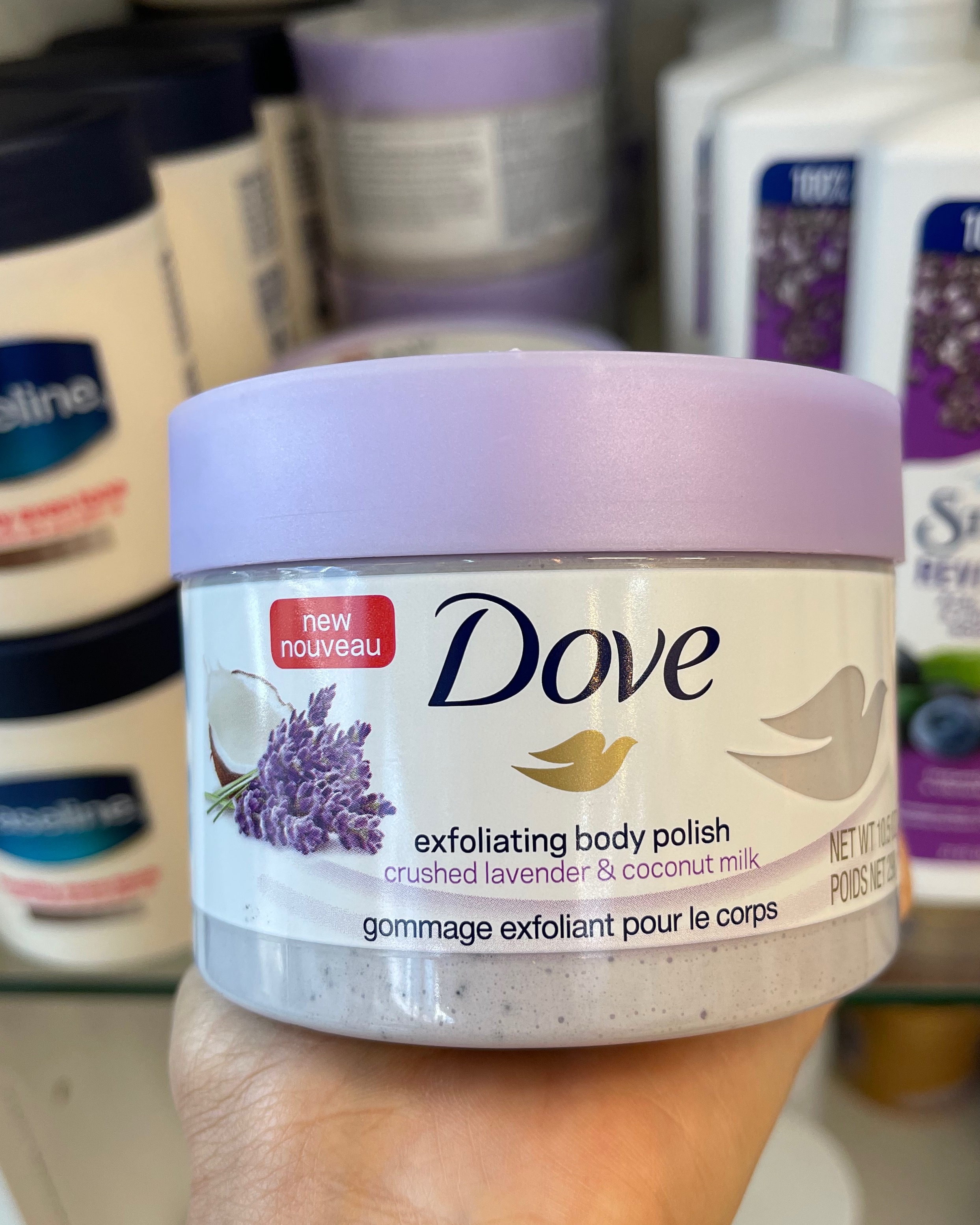 Dove Exfoliating Body Polish Crushed Lavender And Coconut Milk 298g Th 6979