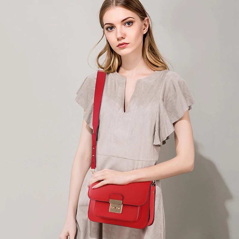 Adjustable Wide Bag Strap Genuine Leather Handbag Straps Shoulder Bag Belts Shoulder Messenger