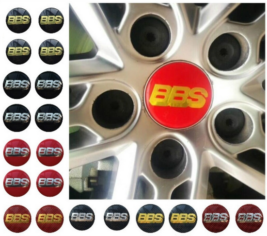BBS Wheel Center Caps Emblems 4 pcs Set 56mm 65mm BBS Car Cap Logo Badge Sticker Auto Wheel Center Cap hub