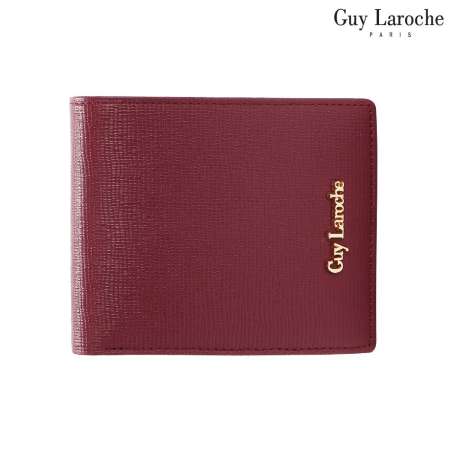 Guy Laroche กระเป๋าธนบัตรพับสั้น รุ่น EVITA [ สีแดง ] - AGP3781MRX