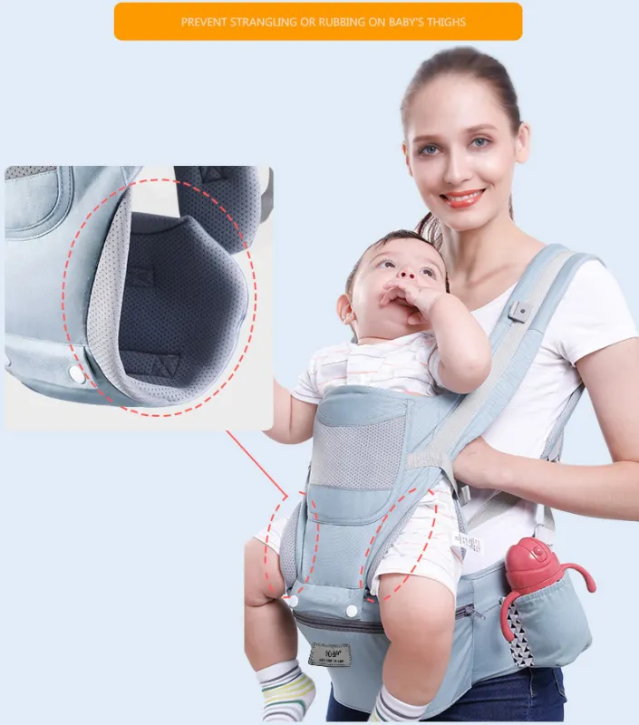 ภาพสินค้าBaby Safe เป้อุ้มเด็ก กระเป๋าอุ้มเด็ก0-30kg ผ้าอุ้มเด็กทารกแรกเกิด ถนอมศรีษะ ที่อุ้มเด็กถอดแยกได้ Baby Carrier จากร้าน BabySafe บน Lazada ภาพที่ 10