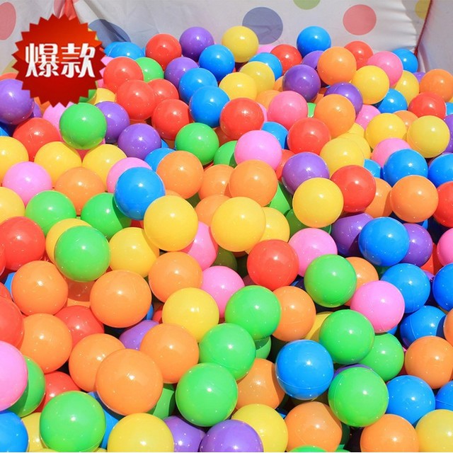 HOT ✳✚✾ CJ1 C25 ลูกบอลพลาสติก คละสี xx(ล็อตนี้มาสีอ่อนกว่าในภาพ)xx ลูกบอลหลากสี บ้านบอล (ไม่มีถุงตาข่าย)