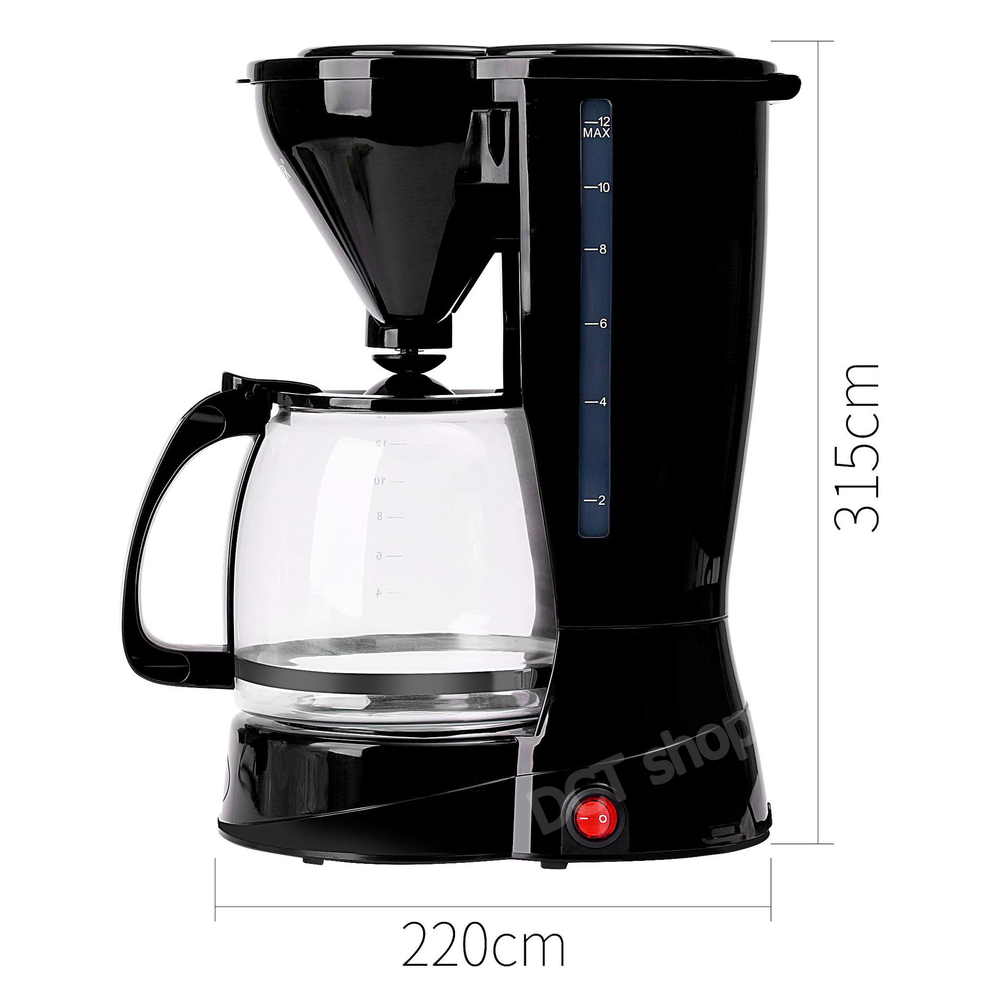600ml FullAutomatic American Style Drip Coffee/Tea Machine Household