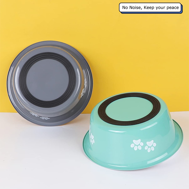 Cute Dog Bowls for Medium Large Dogs Feeding Bowls Water Bowls Stainless Steel Small Dog Food