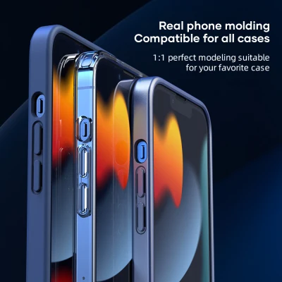 ROCK Full Coverage Tempered Glass for iPhone 13 Pro Max Screen Protector Scratch Resistant Dust-repellent HD Glass for iPhone 13
