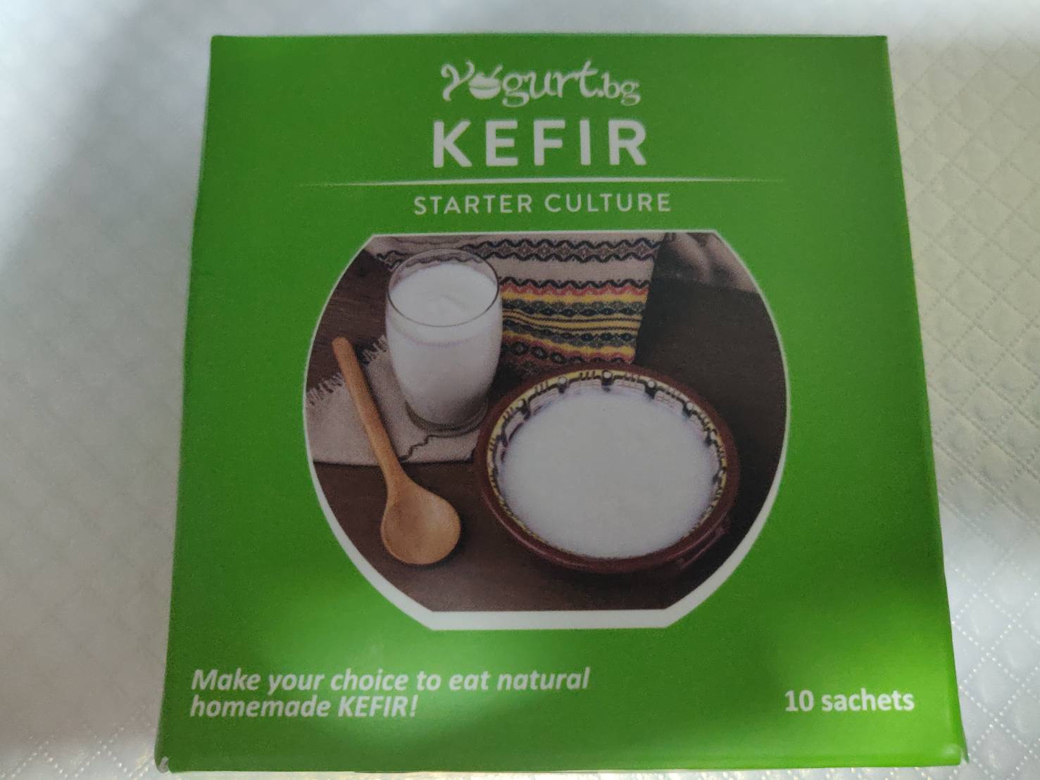 (สินค้าพร้อมส่ง) คีเฟอร์ บัวหิมะทิเบต หัวเชื้อสำหรับทำโยเกิร์ตคีเฟอร์ Kefir Starter culture 1 กล่อง  (10 sachets with BOX)