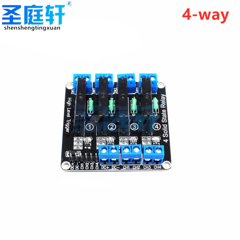 Low-Level Solid State Relay Module,5V/12V/24V 1/2/4/8 Way,SSR G3MB-202P Output,240V,2A,With Resistance Fuse For Arduino1/2/4/8 Electrical Circuitry Parts00