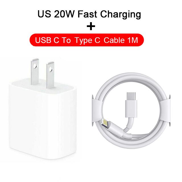 【Ready】 20W Fast Charger For Apple iPhone 13 Pro Max Line Data PD USB to Type C Cable iPhone 11