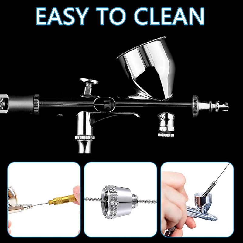 21Pcs Airbrush Nozzle Cap Kit Airbrush Needle Replacement Parts Airbrush  Needles Airbrush Cleaning Kit Replacement Part