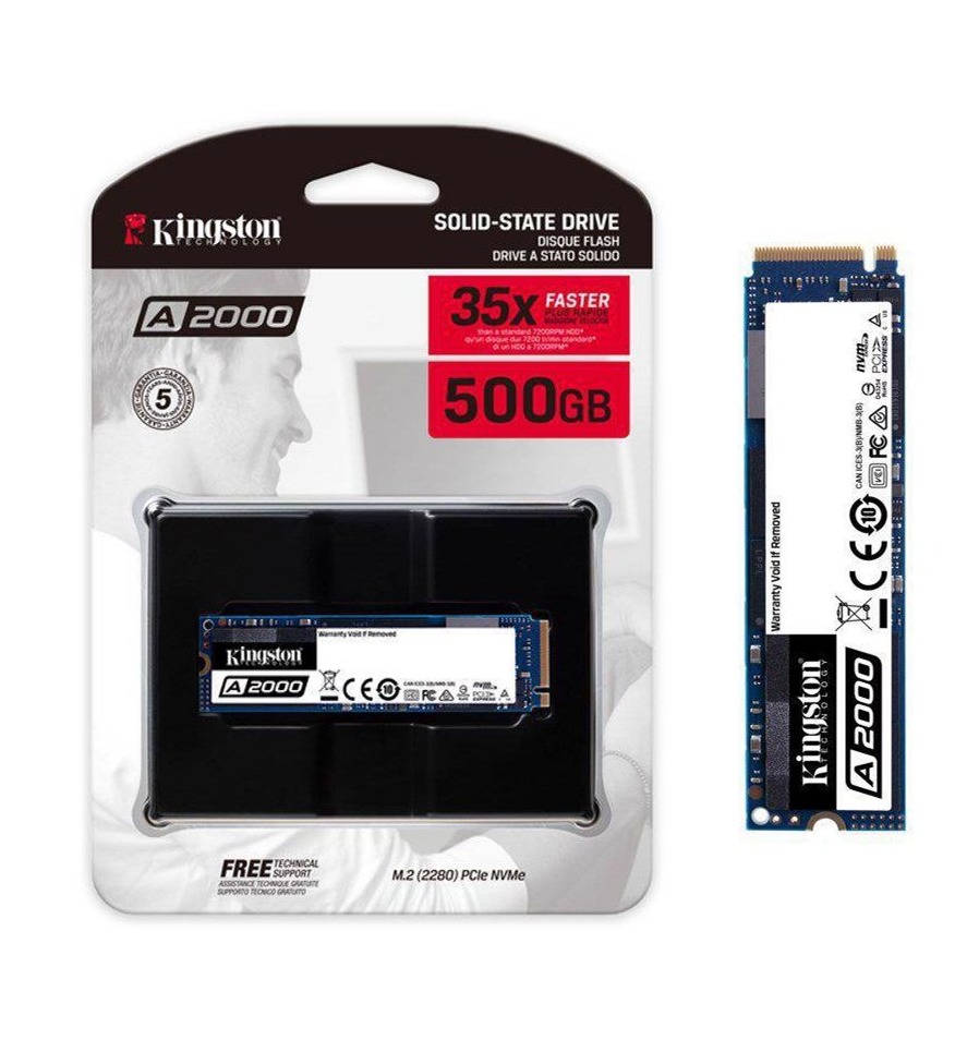 (พร้อมส่ง) Kingston SSD M.2 A2000 500GB PCIe/ NVMe 2280 ประกันศูนย์ไทย 5 ปี รุ่น SA2000M8/500G by MP2002