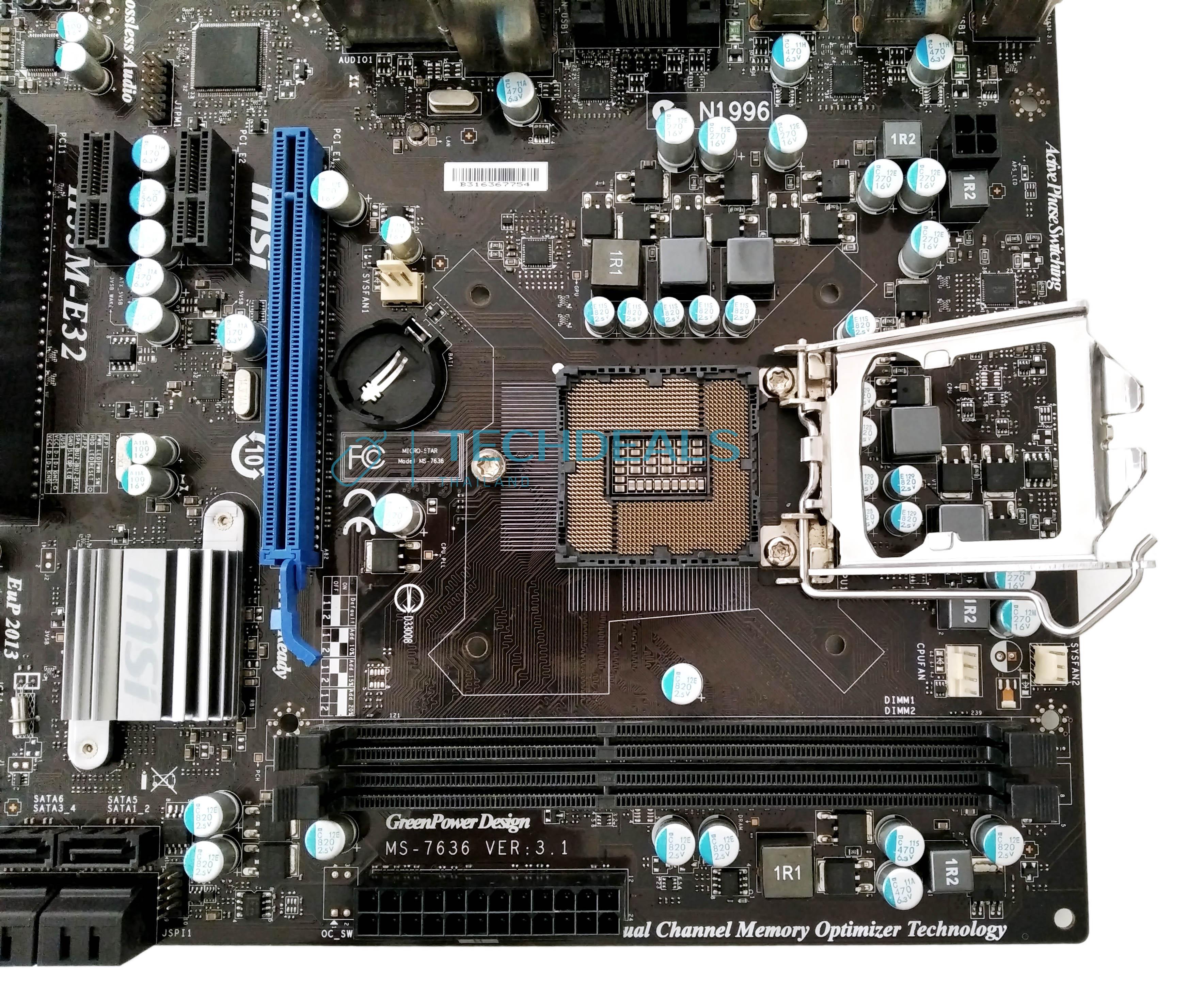 Mainboard Motherboards (เมนบอร์ด) Intel LGA 1156 Chipset H55 MSI H55M