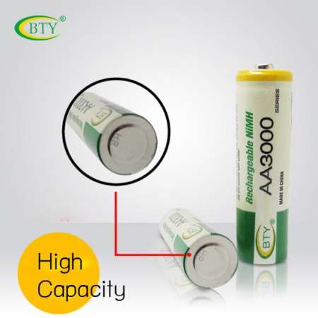 BTY ถ่านชาร์จ AA 3000 mAh NIMH Rechargeable Battery (4 ก้อน)