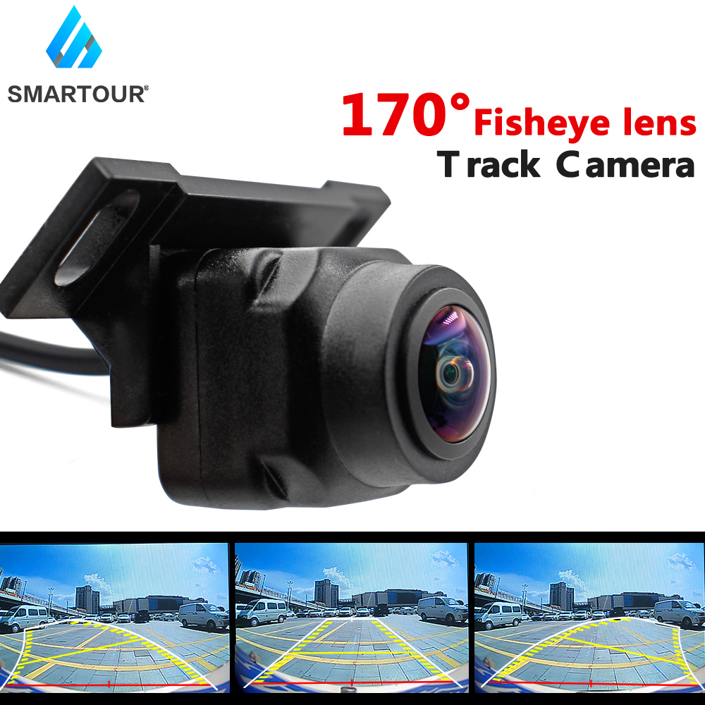 Smartour HD 1920*1080P การมองเห็นได้ในเวลากลางคืน170เลนส์ตาปลารถย้อนกลับแบบไดนามิกด้านหลังดูกล้องกล้องติดตาม