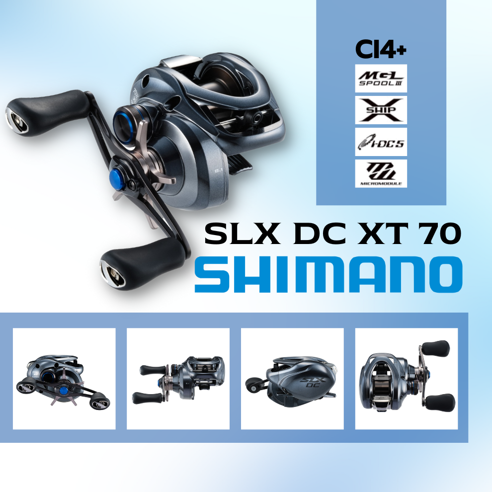 SHIMANO Low Profile Baitcasting Lefthanded Reel SLX DC XT 71