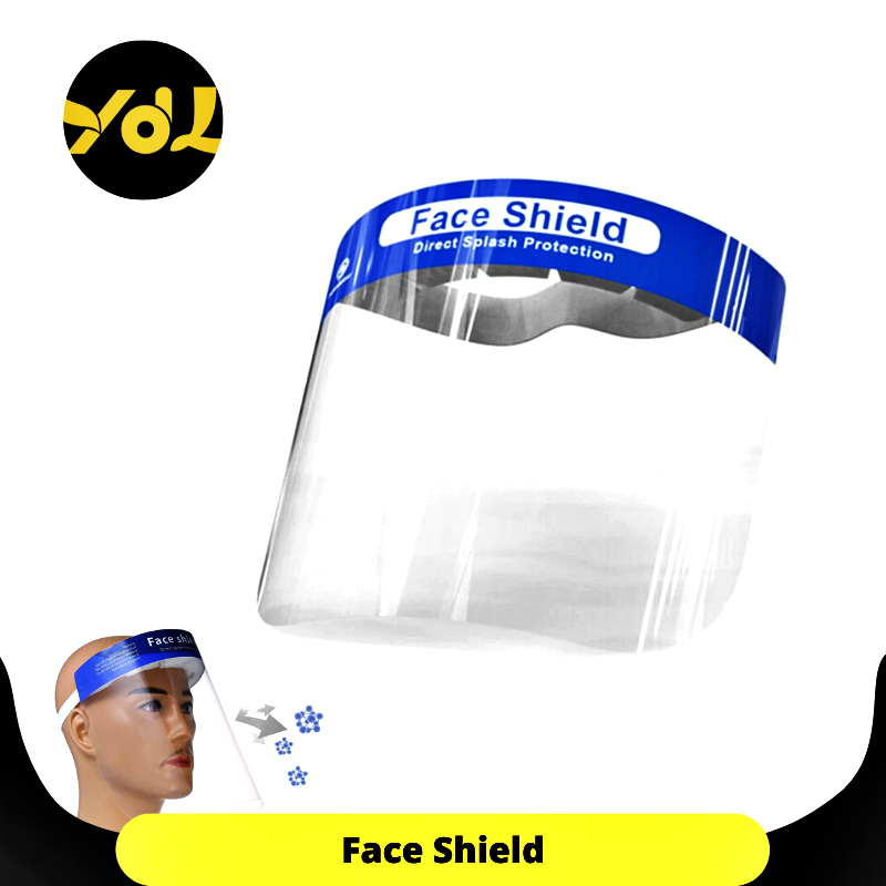Face SHIELD Fast การจัดส่งป้องกันของเหลวสาด Face SHIELD โปร่งใสป้องกันใบหน้าปรับป้องกันใบหน้า