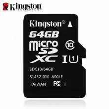 ภาพขนาดย่อของภาพหน้าปกสินค้าเมมโมรี่การ์ด Kingston memory card microSD Card 64GB Class 10 U1 A1 80MB/s (SDC10/64GB) การ์ดหน่วยความจำ คิงส์ตัน จากร้าน ลิษา shop บน Lazada ภาพที่ 1