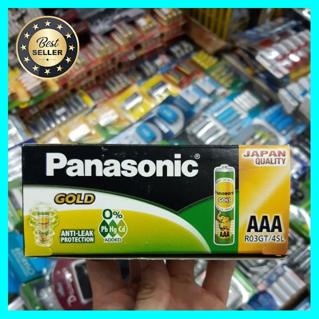 ถ่าน Panasonic AAA(ขนาดเล็ก) เขียวทอง 1.5V จำนวน60ก้อน ของแท้บริษัท เลือก 1 ชิ้น อุปกรณ์ถ่ายภาพ กล้อง Battery ถ่าน Filters สายคล้องกล้อง Flash แบตเตอรี่ ซูม แฟลช ขาตั้ง ปรับแสง เก็บข้อมูล Memory card เลนส์ ฟิลเตอร์ Filters Flash กระเป๋า ฟิล์ม เดินทาง