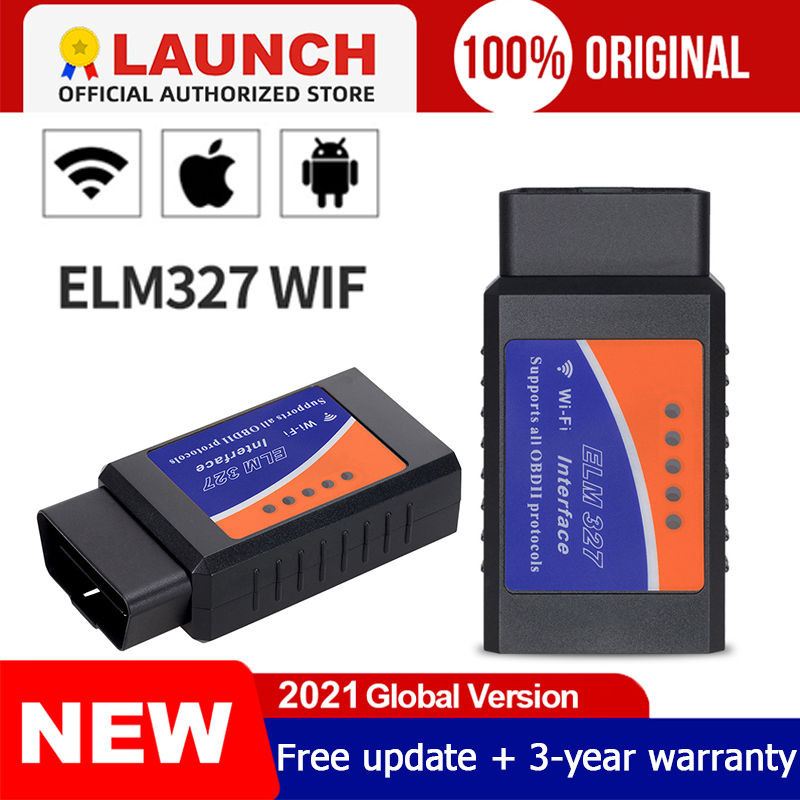 LAUNCH WIFI ELM327 V1.5 OBD2 Scanner ELM 327 Bluetooth/Wifi Diagnostic Tool Elm327 Bluetooth V2.1 OBDII For Android/IOS/Windows